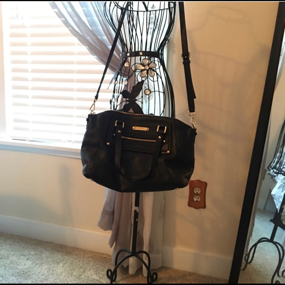 Black leather Michael Kors Satchel